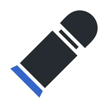 Bullet icon solid grey blue colour military symbol perfect. イラスト素材