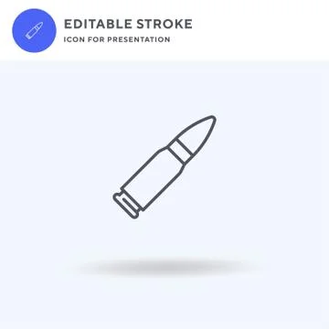 Bullet icon vector, filled flat sign, solid pictogram isolated on white, logo Stock Illustration