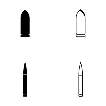 Bullet icon vector Stock Illustration