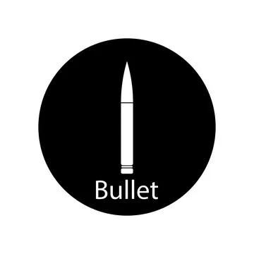 Bullet icon vector Stock Illustration