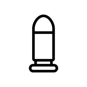 Bullet icon vector. Isolated contour symbol illustration Stock Illustration