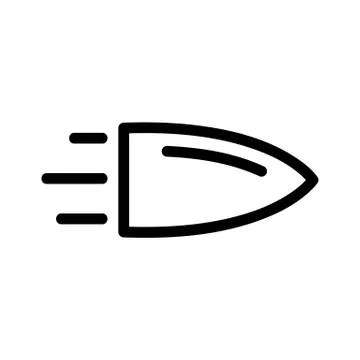 Bullet icon vector. Isolated contour symbol illustration Stock Illustration