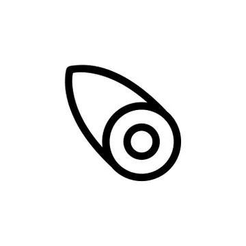 Bullet icon vector. Isolated contour symbol illustration Stock Illustration
