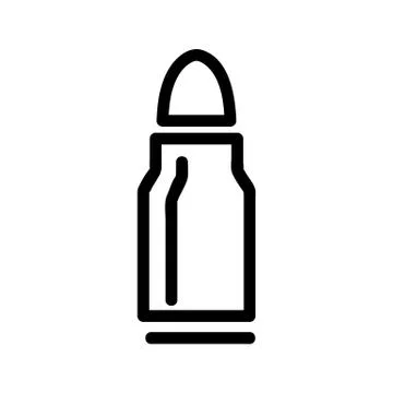 Bullet icon vector. Isolated contour symbol illustration Stock Illustration