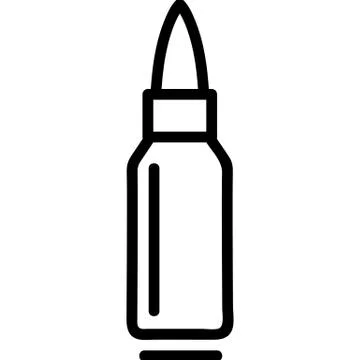Bullet icon vector. Isolated contour symbol illustration Stock Illustration