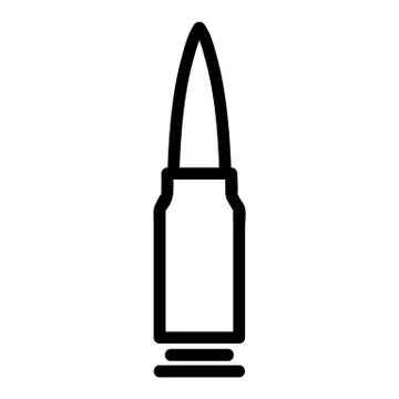 Bullet icon vector. Isolated contour symbol illustration Stock Illustration
