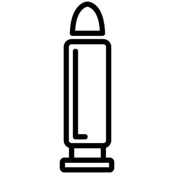 Bullet icon vector. Isolated contour symbol illustration Stock Illustration