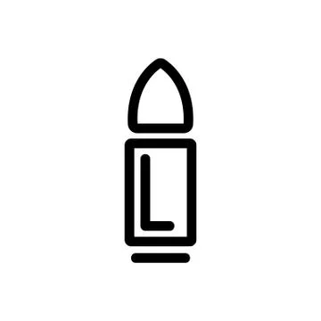 Bullet icon vector. Isolated contour symbol illustration Stock Illustration
