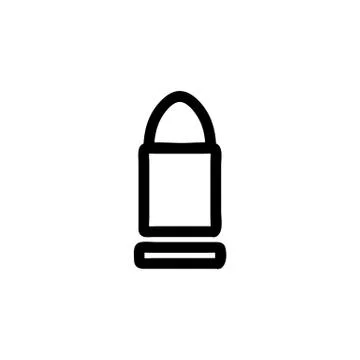 Bullet icon vector. Isolated contour symbol illustration Stock Illustration