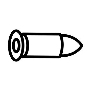 Bullet icon vector. Isolated contour symbol illustration Stock Illustration