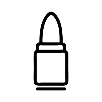 Bullet icon vector. Isolated contour symbol illustration Stock Illustration