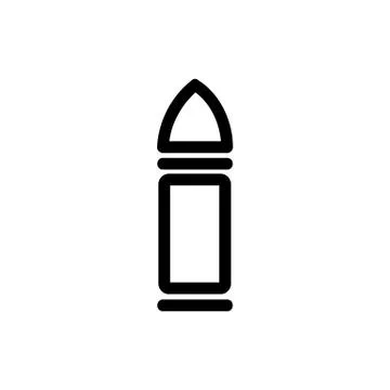Bullet icon vector. Isolated contour symbol illustration Stock Illustration