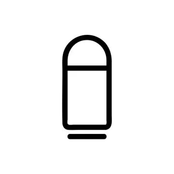 Bullet icon vector. Isolated contour symbol illustration Stock Illustration