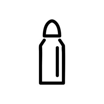 Bullet icon vector. Isolated contour symbol illustration Stock Illustration