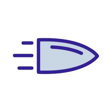 Bullet icon vector. Isolated contour symbol illustration Stock Illustration