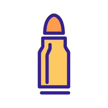 Bullet icon vector. Isolated contour symbol illustration Stock Illustration