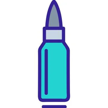 Bullet icon vector. Isolated contour symbol illustration Stock Illustration