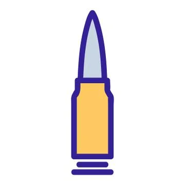 Bullet icon vector. Isolated contour symbol illustration Stock Illustration