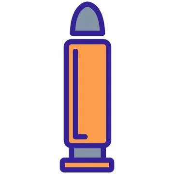 Bullet icon vector. Isolated contour symbol illustration Stock Illustration
