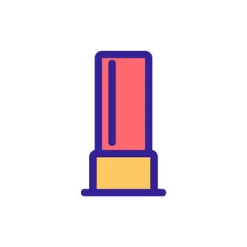 Bullet icon vector. Isolated contour symbol illustration Stock Illustration