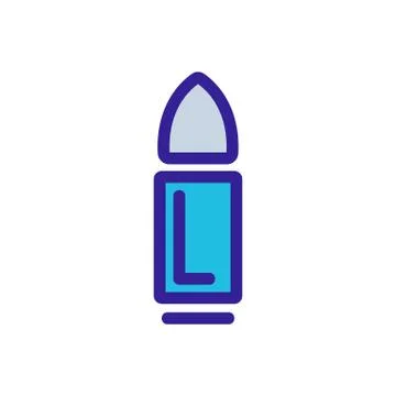 Bullet icon vector. Isolated contour symbol illustration Stock Illustration