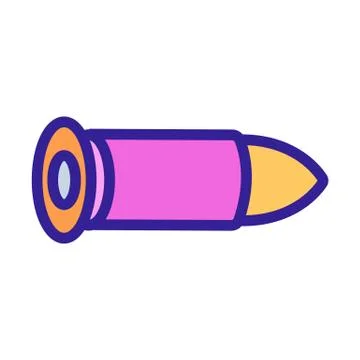 Bullet icon vector. Isolated contour symbol illustration Stock Illustration