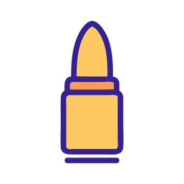 Bullet icon vector. Isolated contour symbol illustration Stock Illustration