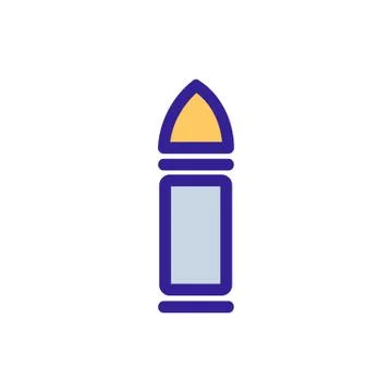 Bullet icon vector. Isolated contour symbol illustration Stock Illustration