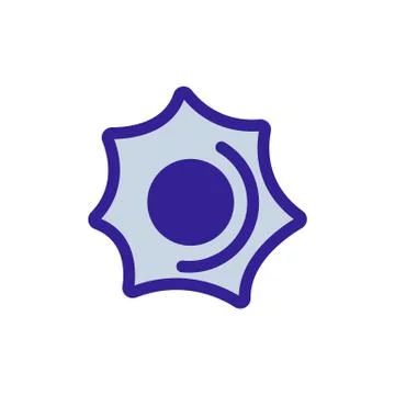 Bullet icon vector. Isolated contour symbol illustration Stock Illustration