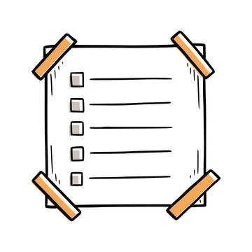 Bullet journal hand drawn note element. 스톡 일러스트