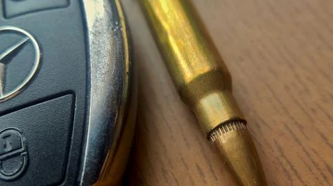 Bullet keychain Fotos de archivo