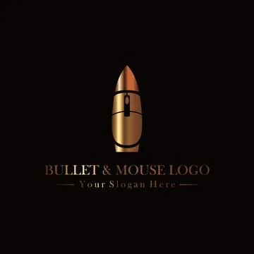 Bullet logo design Stock Illustration