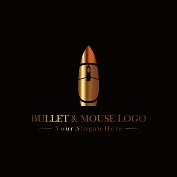 Bullet logo design Stock Illustration