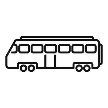 Bullet move train icon outline vector. High speed Stock Illustration