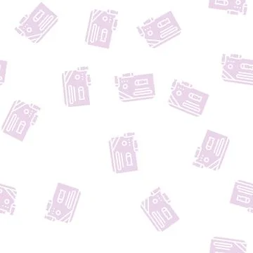 Bullet package glyph seamless pattern Illustrazione stock