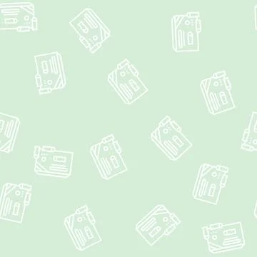 Bullet package line seamless pattern Stock Illustration