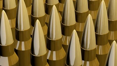 Bullet Pattern Close-up Rotation Stock Footage 99816055