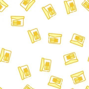 Bullet pocket vector seamless pattern Stockillustratie