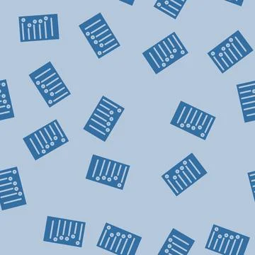 Bullet points list glyph vector seamless pattern Stockillustratie