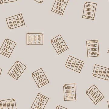 Bullet points list line seamless pattern Illustrazione stock