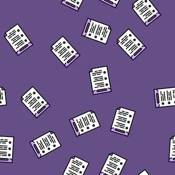 Bullet points list vector seamless pattern Stock Illustration