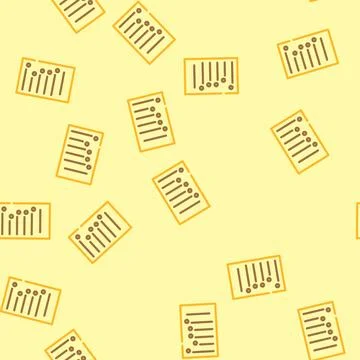 Bullet points list vector seamless pattern Stock Illustration