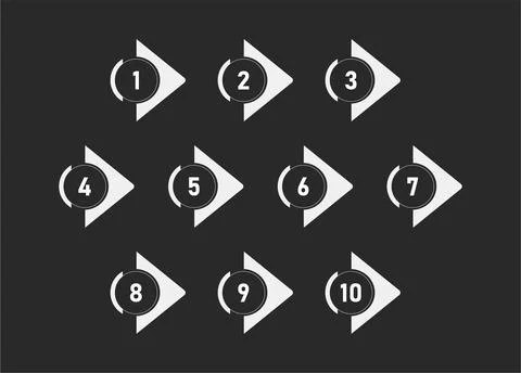 Bullet points template design with a single-color Stock Illustration