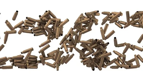 Bullet shell font. Symbol heart, percent, dollar, question. 库存影片 73170350