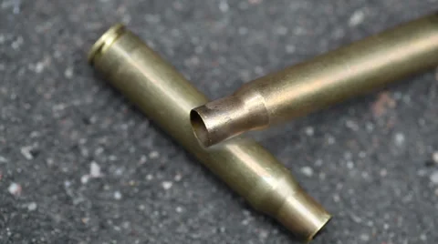 Bullet Shells Stock Footage 33695693