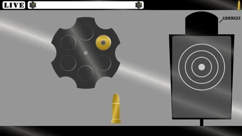 Bullet shooter Looping streaming background. 1080p (1) Stock Footage 258881024