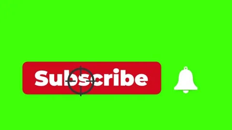 Bullet shot Subscribe notification bell animation Stock Footage 153082542