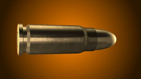 Bullet spin loop Stock Footage 87485663