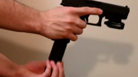 Bullet Still In Chamber Stock Footage 167804489