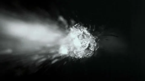 Bullet through glass, slow moition Stock Footage